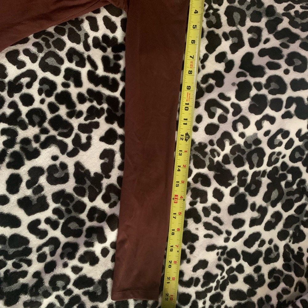 Brown Long Sleeve Bodycon Dress - Picture 3 of 7